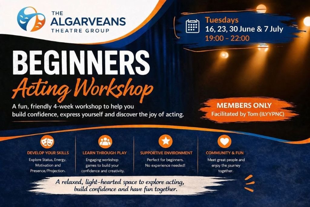 20260630 Acting Workshops Acting Workshops for Beginners June-July 2026